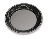 D and W Fine Pack Plastic Pearl Black Plate -- 1000 per case.