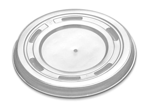 D and W Fine Pack OPS Clear All Purpose Vented Flat Lid, 12 Ounce -- 500 per case.