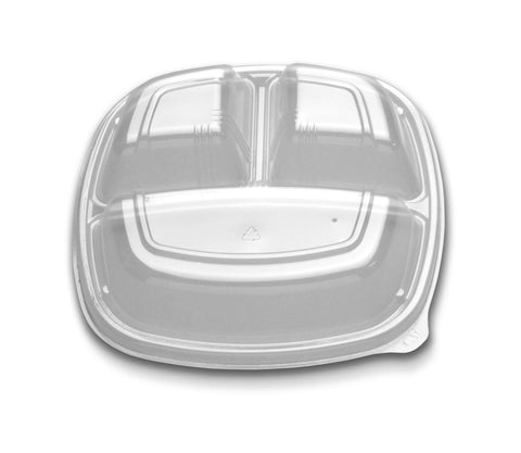 Forum 3 Compartment Vented High Dome Lid Only, 9 inch -- 300 per case.