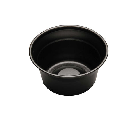 D and W Fine Pack Plastic Black All Purpose Curled Cold Cup, 6 Ounce -- 1000 per case.
