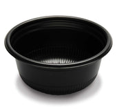 D and W Fine Pack Plastic Black Carry Out Container, 12 Ounce -- 500 per case.