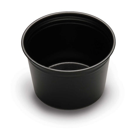 D and W Fine Pack Plastic Black Carry Out Container, 16 Ounce -- 1000 per case.