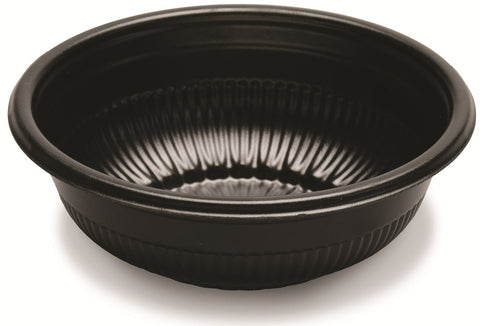 D and W Fine Pack Black Polystyrene Hot/Cold Bowl, 8 Ounce -- 500 per case.