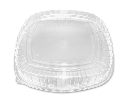D and W Fine Pack Polystyrene Clear High Dome Lid Only, 16 inch -- 50 per case.