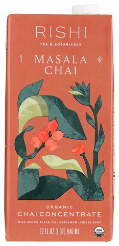 Rishi Organic Concentrate Masala Chai Tea, 32 Ounce -- 12 per case.