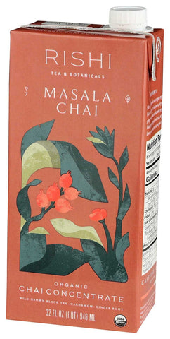 Rishi Organic Concentrate Masala Chai Tea, 32 Ounce -- 12 per case.