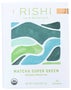 Rishi Organic Matcha Super Green Tea - 15 bags per pack -- 6 packs per case.