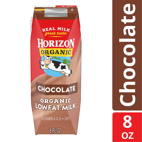 Horizon Organic Chocolate Milk, 8 Ounce -- 18 per case