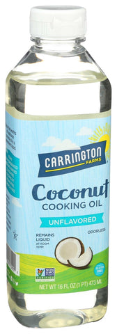 Carrington Farms Coconut Cooking Oil, 16 Fluid Ounce -- 6 per case