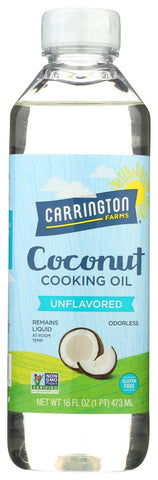 Carrington Farms Coconut Cooking Oil, 16 Fluid Ounce -- 6 per case