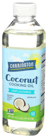 Carrington Farms Coconut Cooking Oil, 16 Fluid Ounce -- 6 per case
