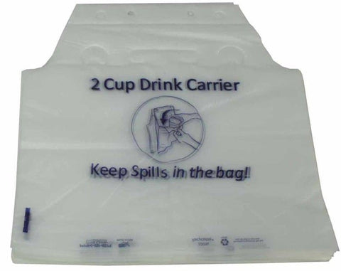 Pak Sher Drink Carrier Bag, 12.5 x 11.5 x 2.25 inch -- 1000 per case