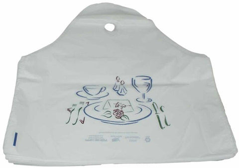 Pak Sher Plastic White Cut Out Bag, 19 x 9.5 x 19 inch -- 500 per case.