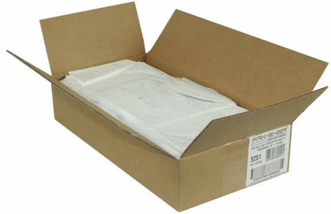Pak Sher Plastic White Cut Out Bag, 19 x 9.5 x 19 inch -- 500 per case.