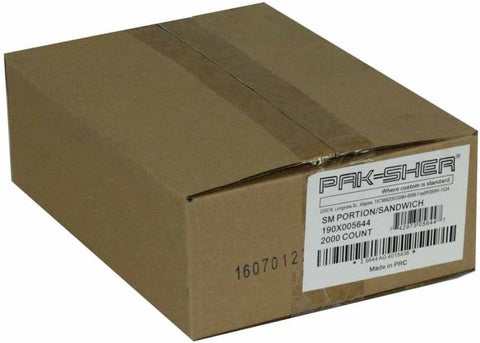 Pak Sher Food Storage Utility Bag, 6.37 X 7 inch -- 2000 per case.