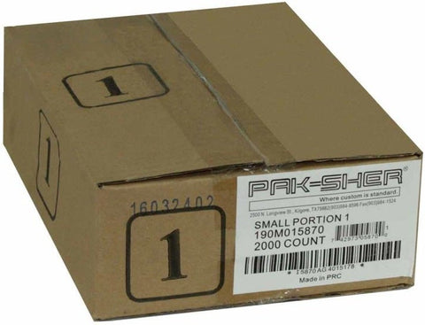 Pak Sher 6.37 x 7 inch Food Storage Portion Bag, 1 Pound -- 2000 per case.