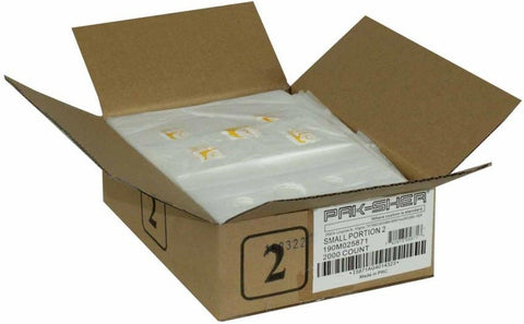 Pak Sher Number 2 Food Storage Portion Bag, 6.375 x 7 inch -- 2000 per case.