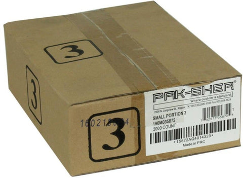 Pak Sher Number 3 Food Storage Portion Bag, 6.375 x 7 inch -- 2000 per case.