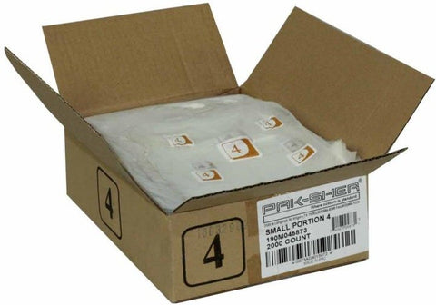 Pak Sher Number 4 Food Storage Portion Bag, 6.375 x 7 inch -- 2000 per case.