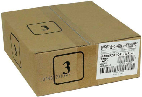 Pak Sher Extra Large Number 3 Portion Control Bag -- 2000 per case.