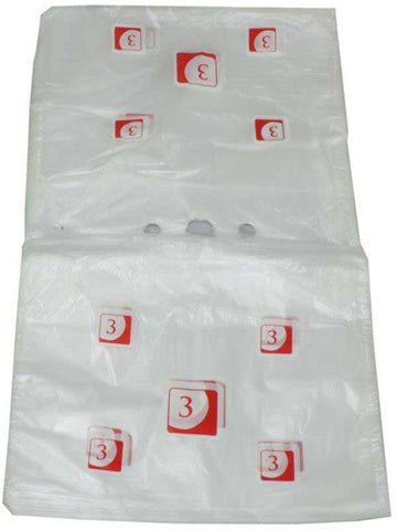 Pak Sher Extra Large Number 3 Portion Control Bag -- 2000 per case.