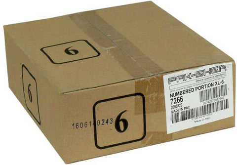 Pak Sher Extra Large Number 6 Portion Control Bag -- 2000 per case.