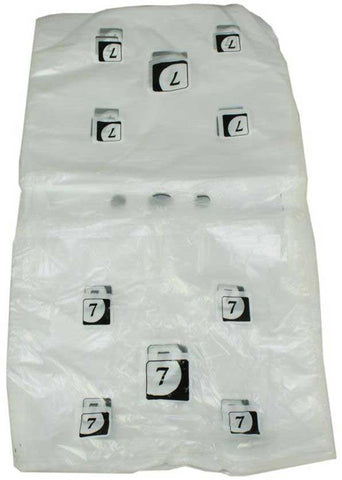 Pak Sher Extra Large Number 7 Portion Control Bag -- 2000 per case.