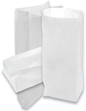 Pak Sher White Colored Tab Bag, 12 x 6 x 19 inch -- 500 per case.