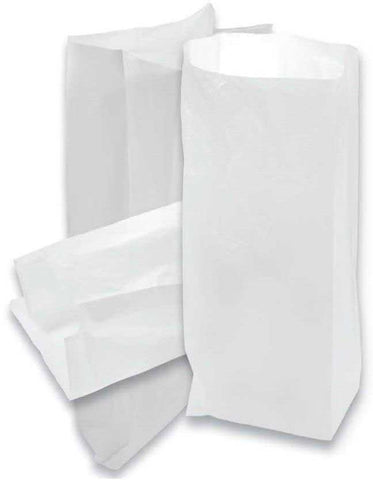 Pak Sher White Colored Tab Bag, 12 x 6 x 19 inch -- 500 per case.