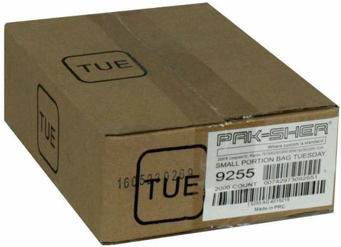 Pak Sher Tuesday Small Portion Bag, 6.375 x 7 inch -- 2000 per case