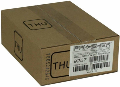Pak Sher Thursday Small Portion Bag, 6.375 x 7 inch -- 2000 per case