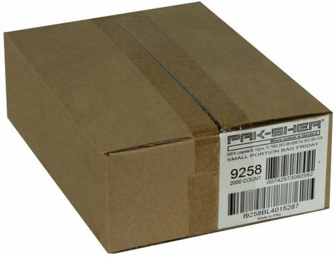 Pak Sher Friday Small Portion Bag, 6.375 x 7 inch -- 2000 per case.