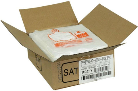 Pak Sher Saturday Small Portion Bag, 6.375 x 7 inch -- 2000 per case.