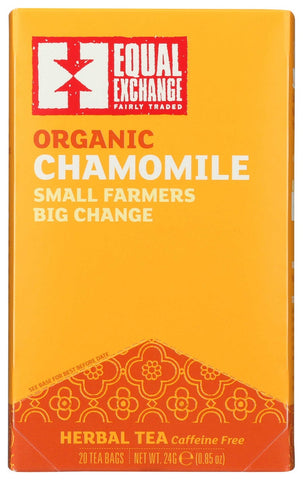Equal Exchange Organic Chamomile Tea - 20 bags per pack -- 6 packs per case.