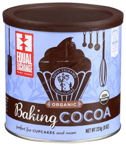Equal Exchange Organic Baking Cocoa, 8 Ounce -- 6 per case.