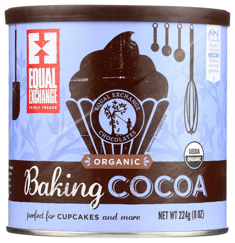 Equal Exchange Organic Baking Cocoa, 8 Ounce -- 6 per case.