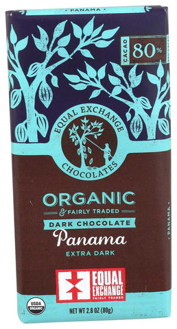 Equal Exchange Organic Panama Extra Dark Chocolate Bar, 2.8 Ounce -- 12 per case.