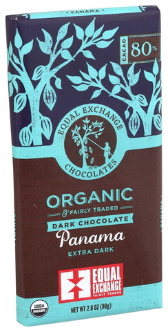 Equal Exchange Organic Panama Extra Dark Chocolate Bar, 2.8 Ounce -- 12 per case.