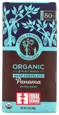 Equal Exchange Organic Panama Extra Dark Chocolate Bar, 2.8 Ounce -- 12 per case.