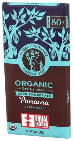 Equal Exchange Organic Panama Extra Dark Chocolate Bar, 2.8 Ounce -- 12 per case.