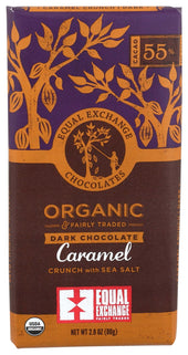 Equal Exchange Organic Caramel Crunch Dark Chocolate Bar, 2.8 Ounce -- 12 per case.