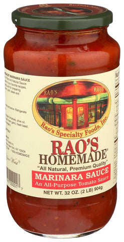 Raos Marinara Pasta Sauce, 32 Ounce -- 6 per case