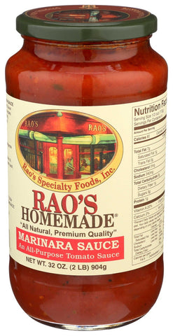 Raos Marinara Pasta Sauce, 32 Ounce -- 6 per case