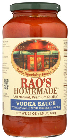 Raos Specialty Food Homemade Vodka Premium Pasta Sauce, 24 Ounce -- 12 per case.