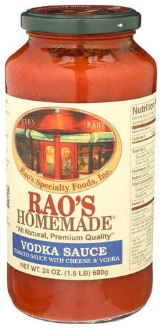 Raos Specialty Food Homemade Vodka Premium Pasta Sauce, 24 Ounce -- 12 per case.