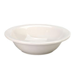 Vertex China Buckingham Undecorated American White Wide Rim Rolled Edge Grapefruit Bowl, 10.5 Ounce -- 36 per case.