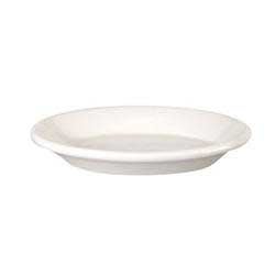 Buckingham American White Wide Rim Rolled Edge A D Saucer, 2.5 inch -- 36 per case