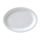 Vertex China Catalina Collection Undecorated Porcelain White Narrow Rim Oval Platter, 11 1/2 inch -- 12 per case.