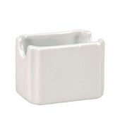 Vertex China Argyle and Catalina Collection Undecorated Porcelain White Sugar Packet Holder, 3 1/2 x 2 5/8 inch -- 48 per case.