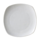 Vertex China Ventana Undecorated Porcelain White Coupe Square Plate, 5 1/4 inch -- 36 per case.